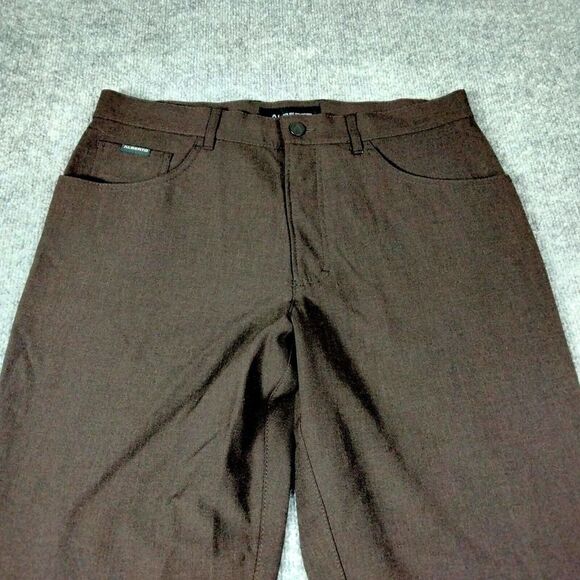 Alberto Tom Pants Mens Sz 33 Brown Golf Comfort Fit Ceramica Solid - Picture 6 of 16